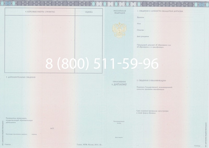 Заказать Диплом магистра 2014-2024 года в Туле
