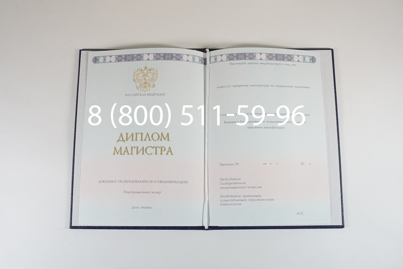 Диплом магистра 2014-2024 года в Туле