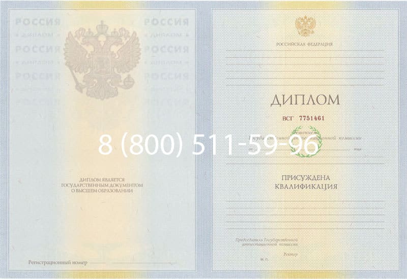 Купить Диплом о высшем образовании 2010-2011 годов в Туле