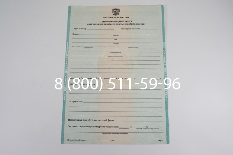 Диплом ПТУ 2014-2024 года в Туле