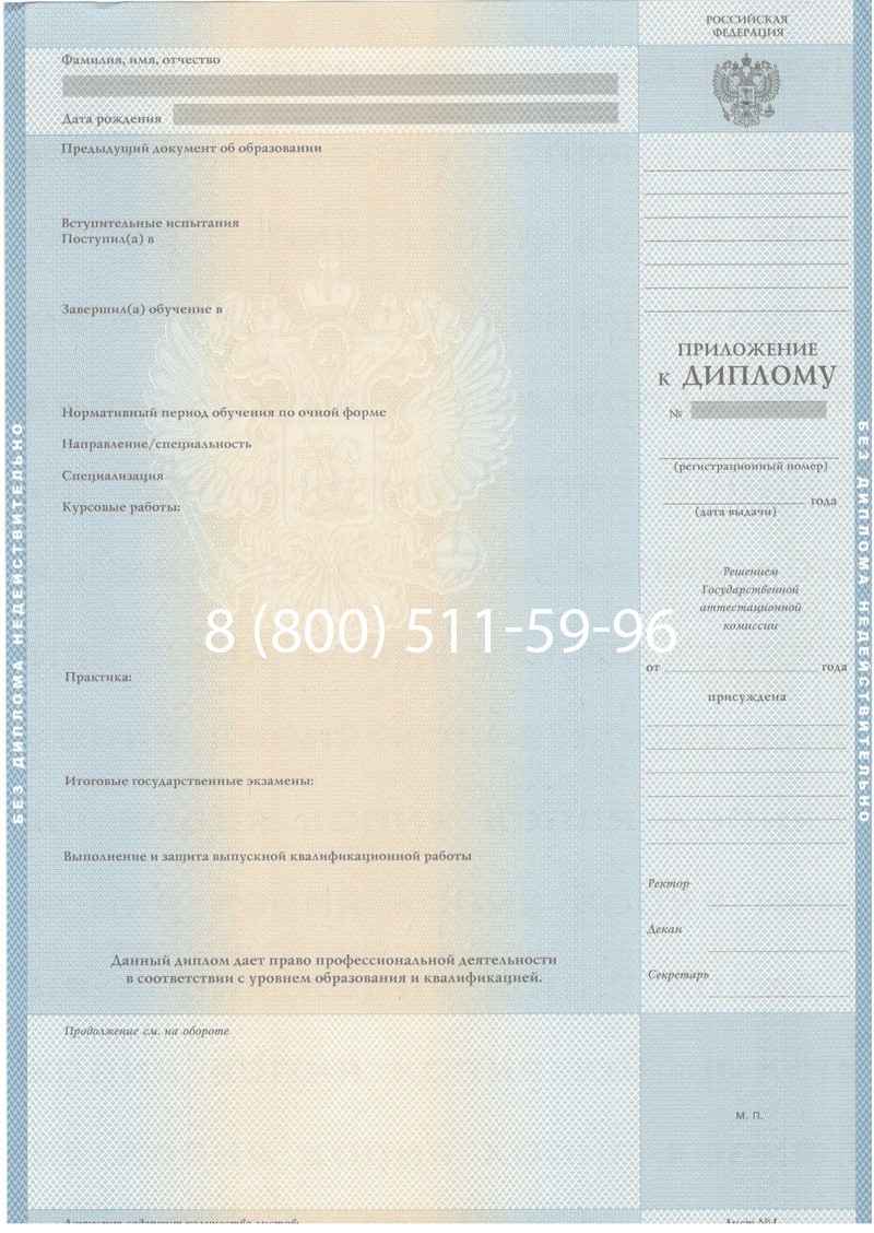 Купить Диплом специалиста 2003-2009 годов в Туле